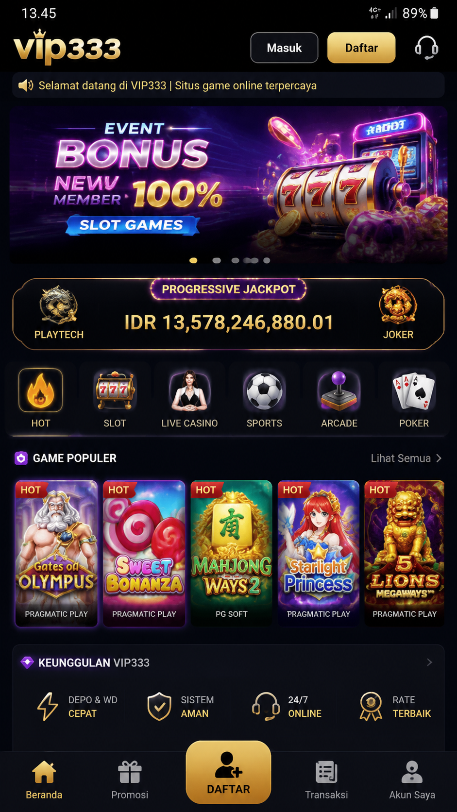 Screenshot 1 vip333